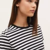تیشرت آستین کوتاه راهراه برند Stradivarius کد 1753357406