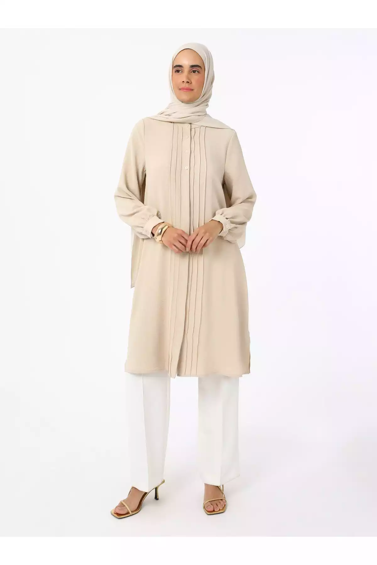 تونیک آجدار دکمه دار سنگی رفکا برند Refka کد 1753724479