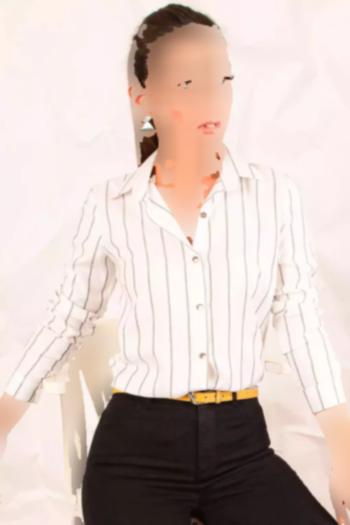 پیراهن راه‎راه آستین بلند سفید زنانه برند armonika کد 1753597331