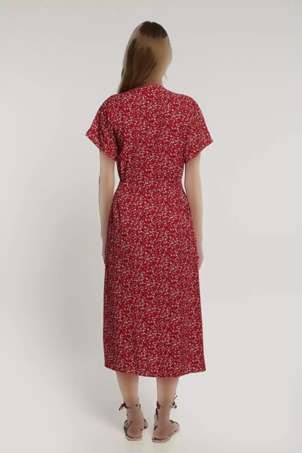 پیراهن قرمز بارداری برند Lyn Mama کد 1753846989