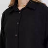 ست پایین قالب بالا راحت گشاد کتان مشکی زنانه برند Bigdart کد 1753600927