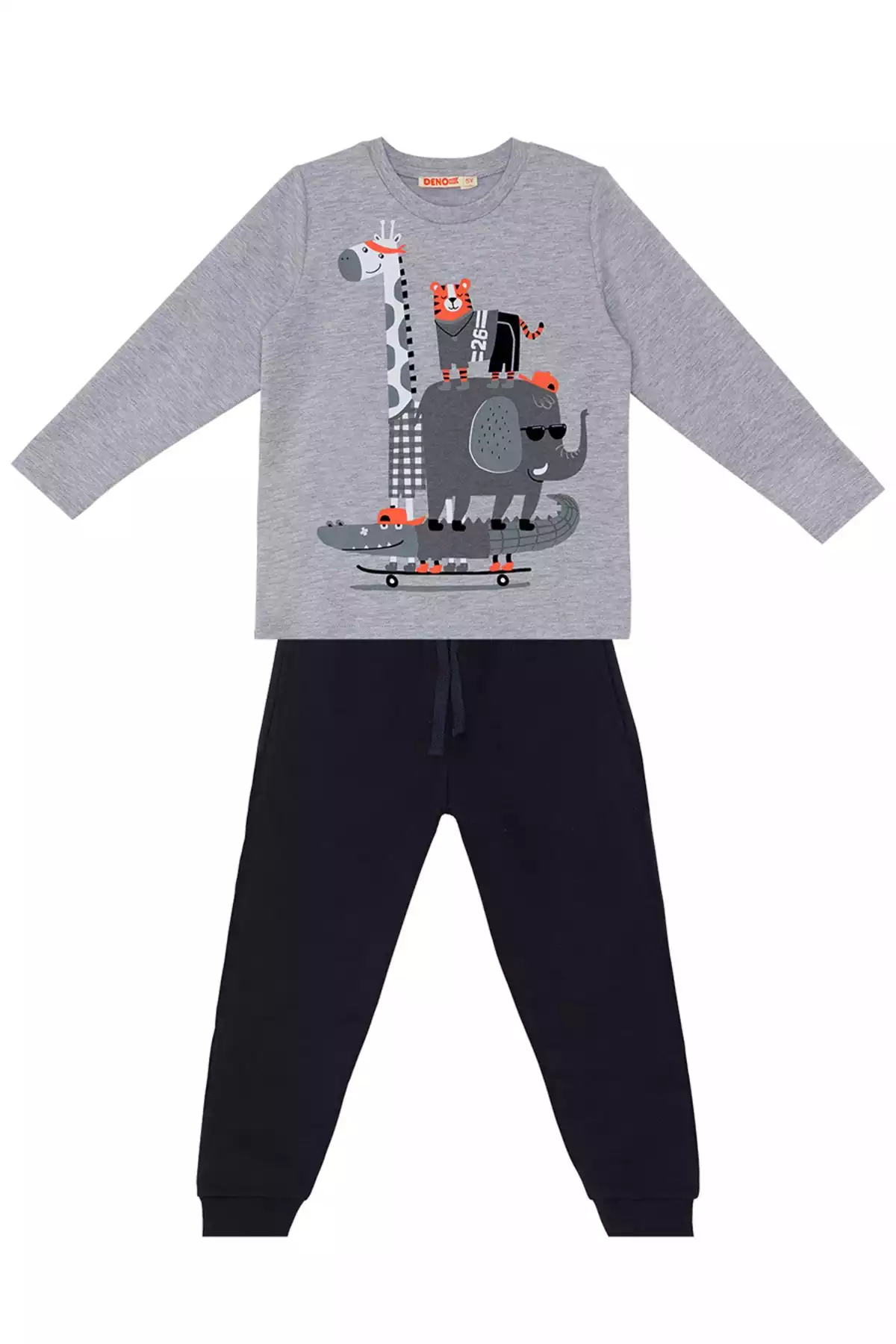 ست شلوار راحتی تیشرت تیمی پسرانه برند Denokids کد 1753833068