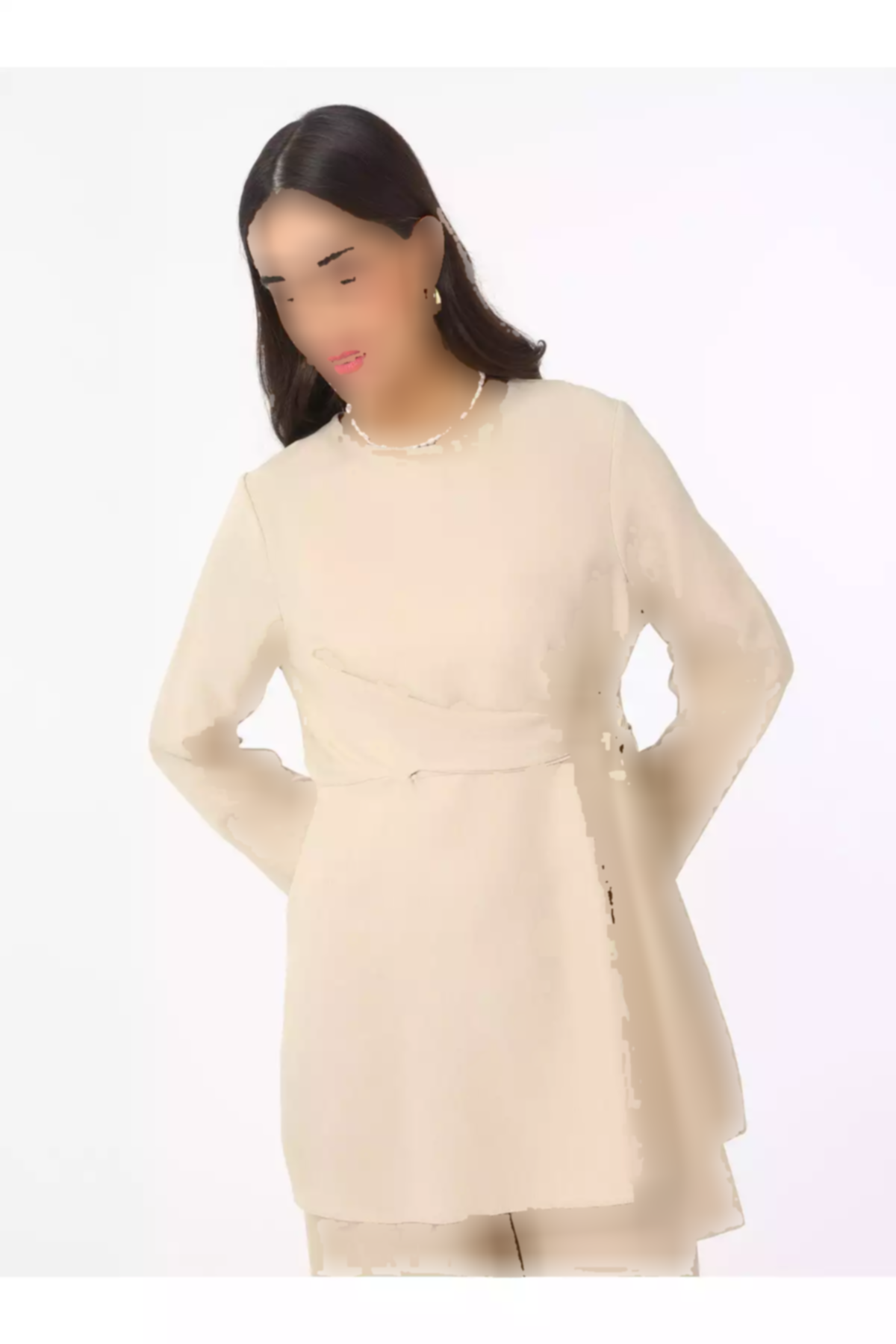 ست دوتایی تونیک بژ رفکا شلوار برند Refka کد 1753361525