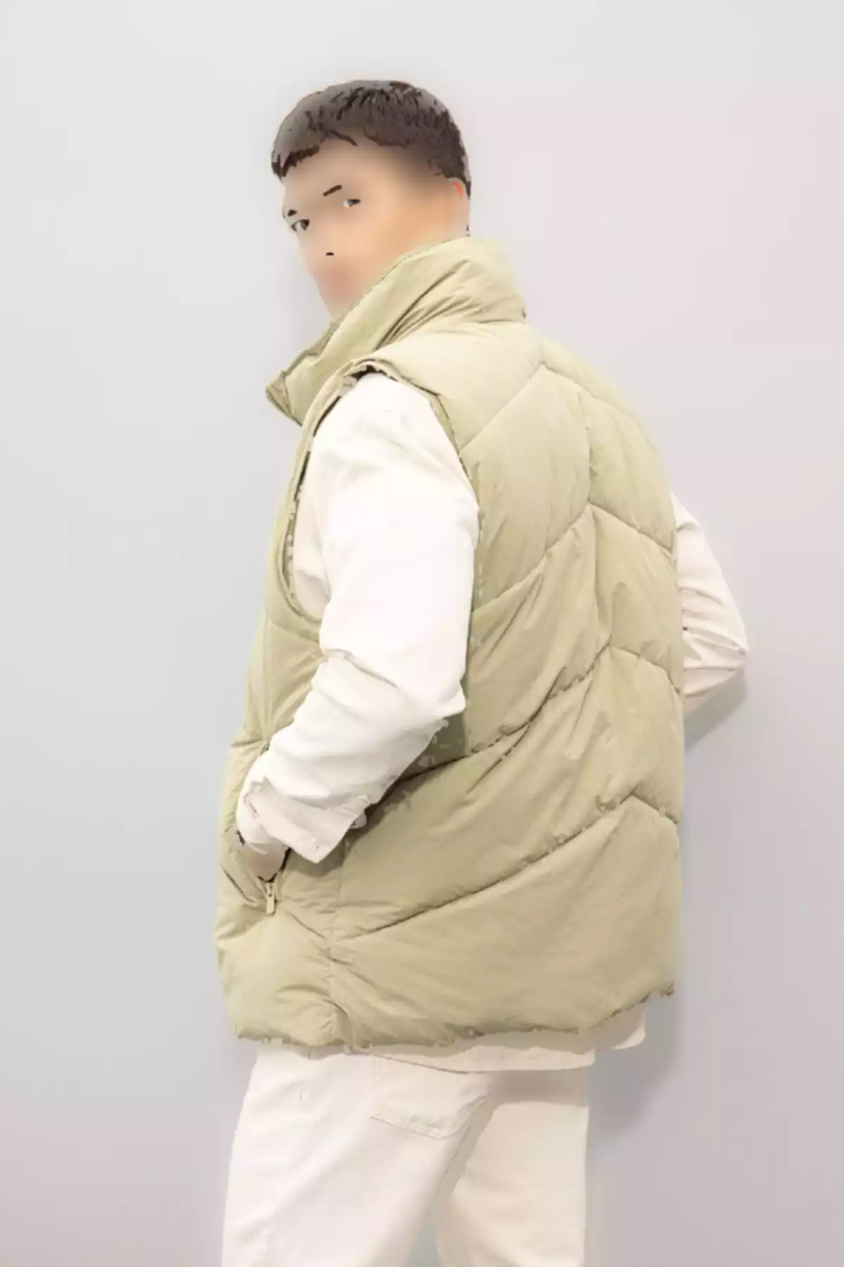 جلیقه جیب دار پنبه دوزی شده یقه ایستاده پفدار زیپدار برند Defacto کد 1753320125