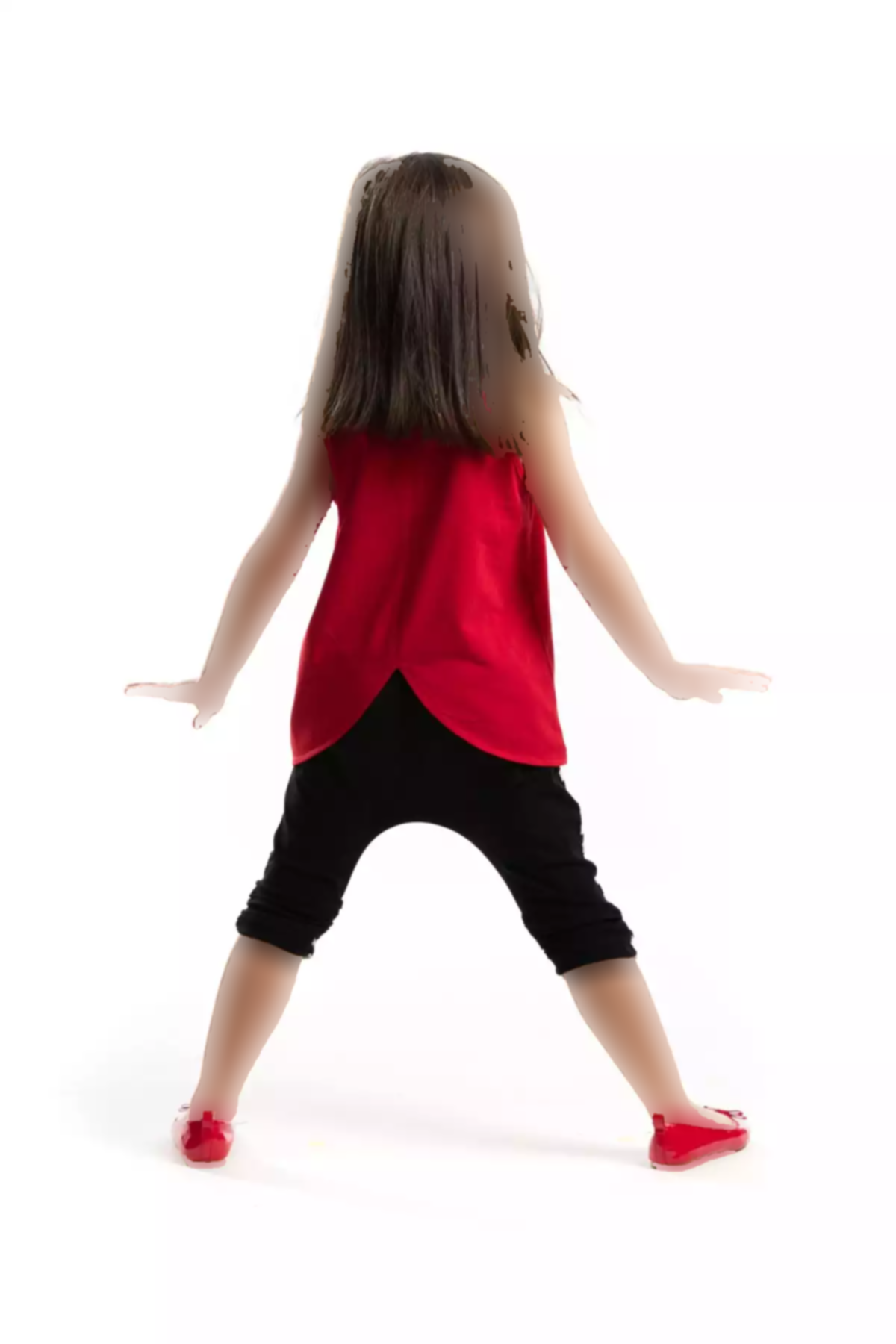 ست شلوارک تیشرت کشی تابستانی راهراه قرمز دخترانه ۰ برند Denokids کد 1753832526