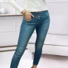 جین لایکرا دور کمر بلند شلوار 90cm برند JANES کد 1753549929
