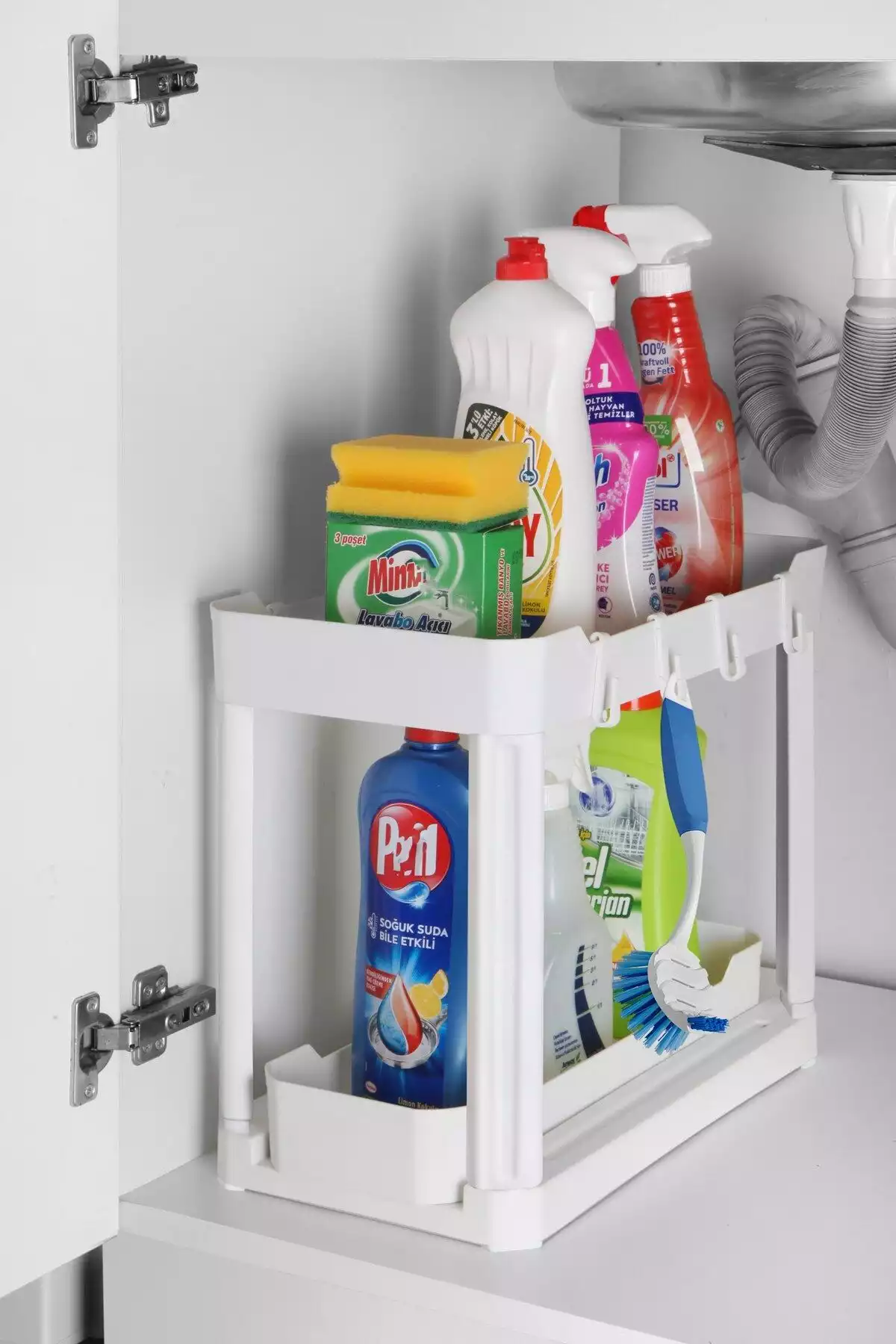 کابینت ، تنظیم کننده دو طبقه دار پیشخوان سفید رو برند Nandy Home کد 1753567874