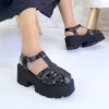 صندل کف کلفت زنانه مشکی برند inizio کد 1753716669