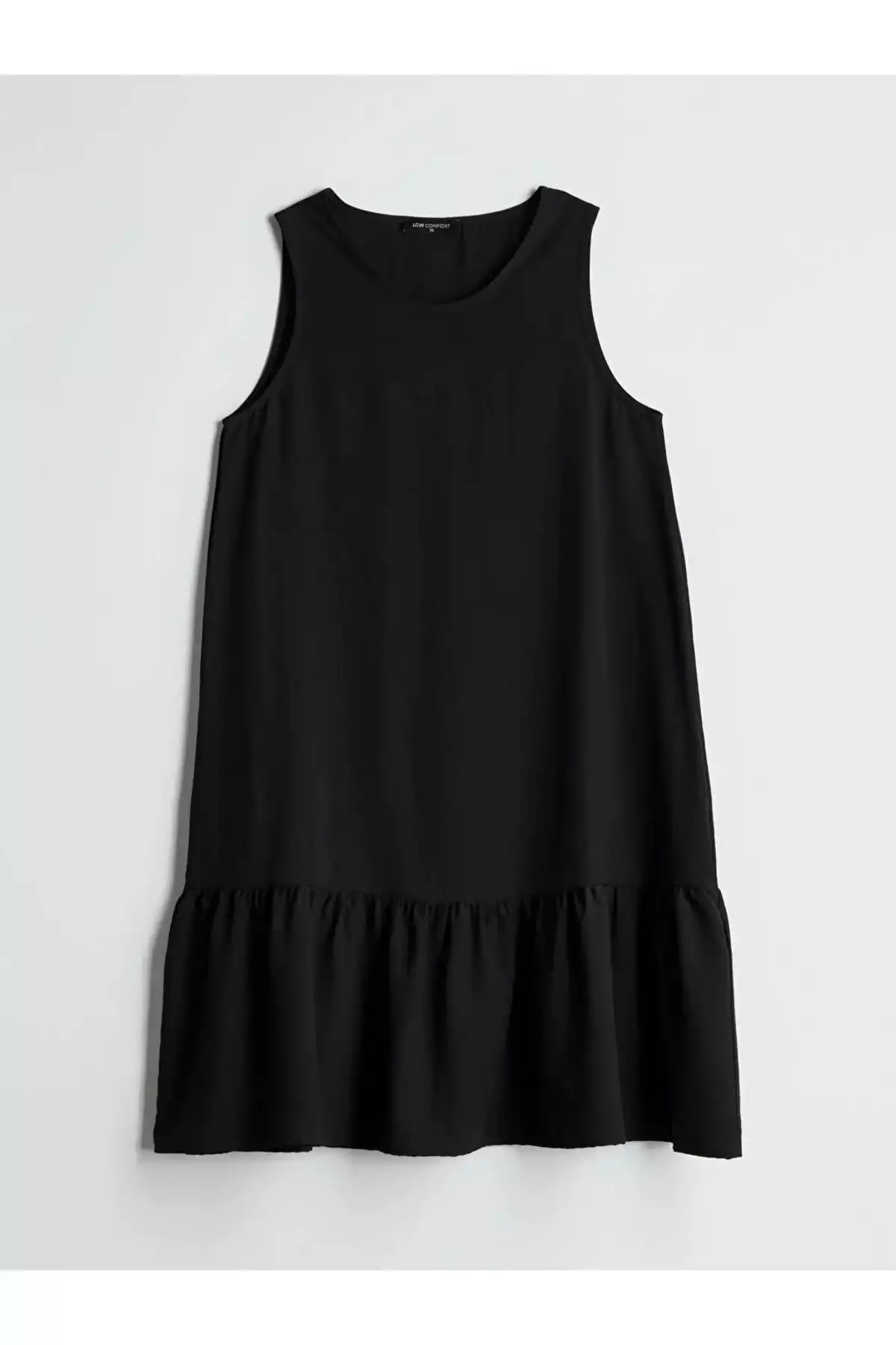 پیراهن راحت یقه گرد مشکی برند LC Waikiki کد 1752545465