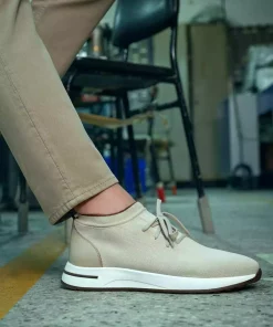 کفش اسپرت بافتنی بند دار بژ مردانه برند Cabani کد 1753395729