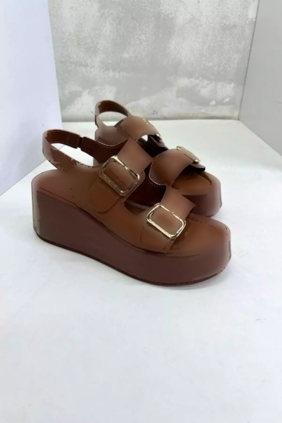 صندل لژدار شتری زنانه برند inizio کد 1753719063