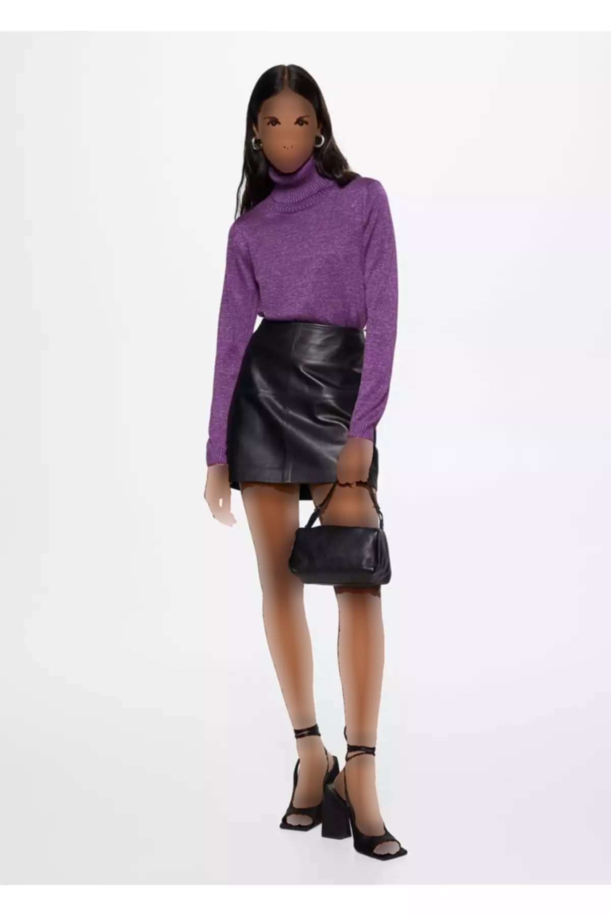 پلیور یقه اسکی لورکس برند MANGO کد 1753012273