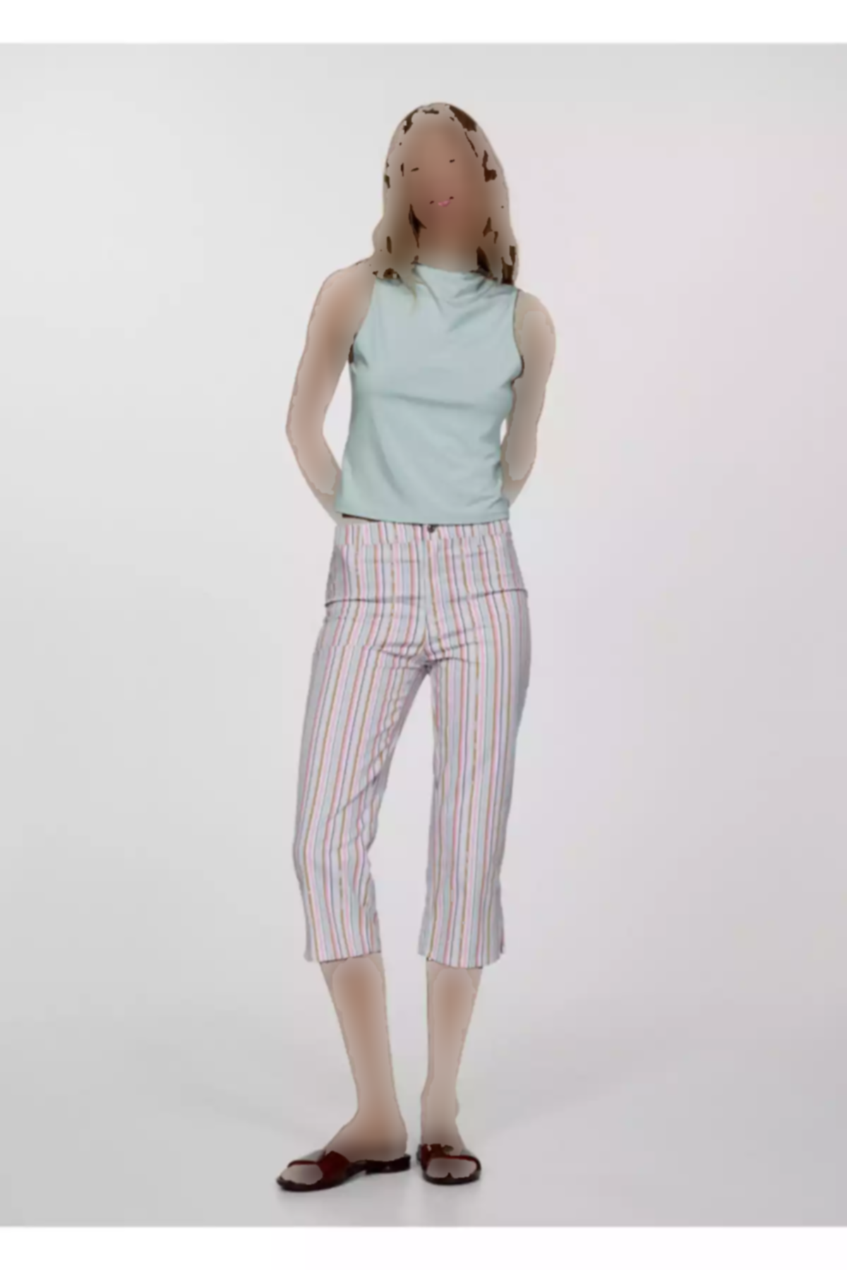 تیشرت آبی زنانه برند MANGO کد 1751395264