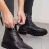 زمستانی کف پوتین مردانه چرم اصل برند Daxtors کد 1753645276