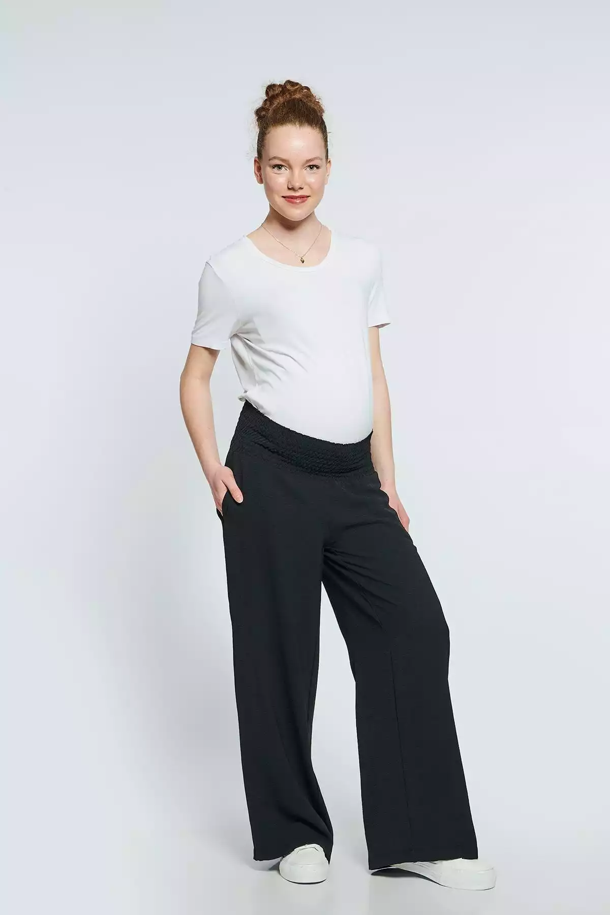 شلوار بارداری مشکی کلاغ سیاه برند Lyn Mama کد 1753850467