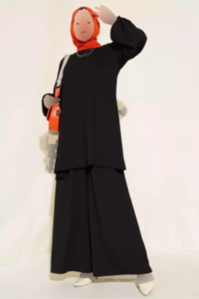 ست پایین تونیک بالا شلوار مشکی زنانه برند Bigdart کد 1753600873