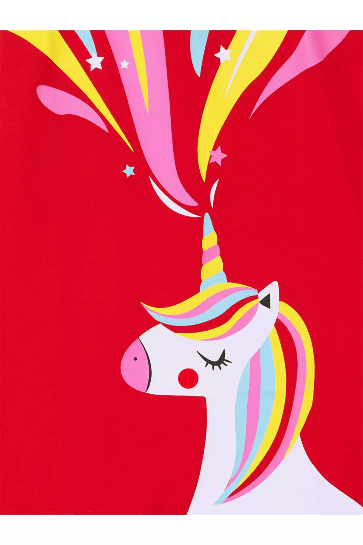 پیراهن تک شاخ تابستانی عشق قرمز بنددار دخترانه برند Denokids کد 1753824665