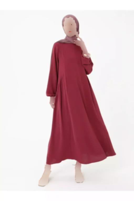 پیراهن برش گشاد طرح‎دار چیندار بنفش رفکا برند Refka کد 1753723331