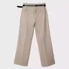 پارچه صاف کمربنددار شلوار راحت برند Stradivarius کد 1753351944