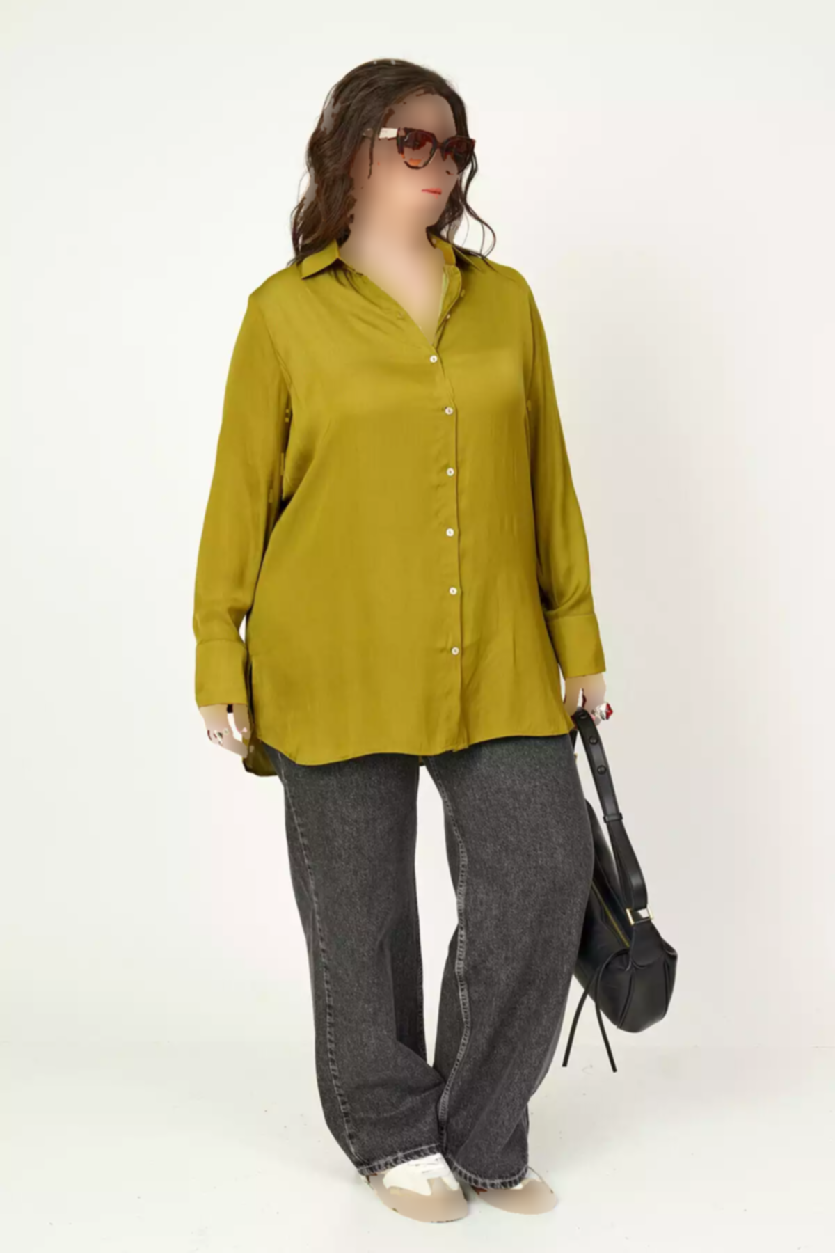 پیراهن ساتن ساده برند Büyük Moda کد 1753846866