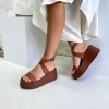 صندل لژدار پوست شتری زنانه برند inizio کد 1753715533