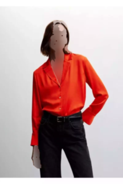 پیراهن یقه دار راحت برند MANGO کد 1751488322