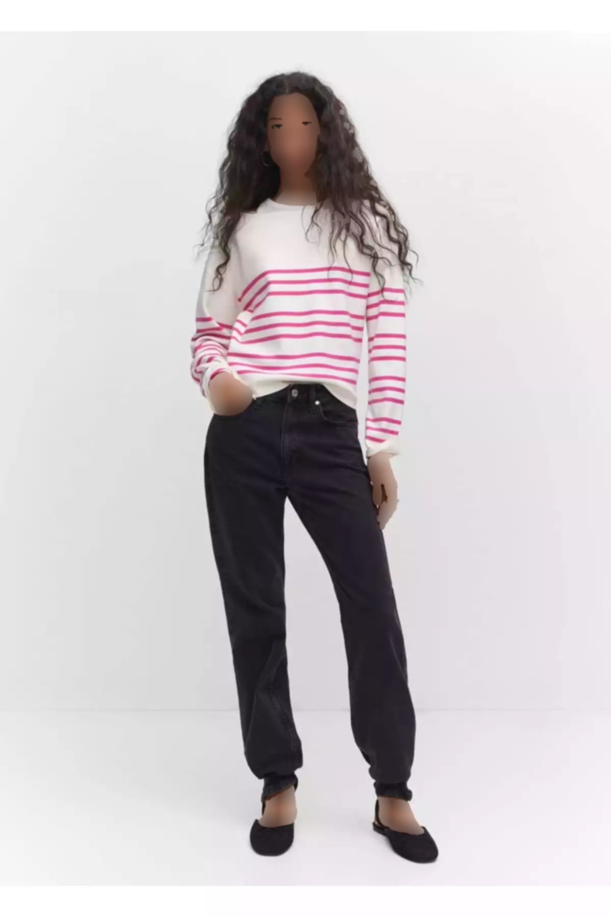 پلیور بافتنی یقه قایقی برند MANGO کد 1753000759