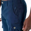 شلوارک برش راحت پنبه ای دمپا کش سرمه مردانه برند CHUBA کد 1753695672