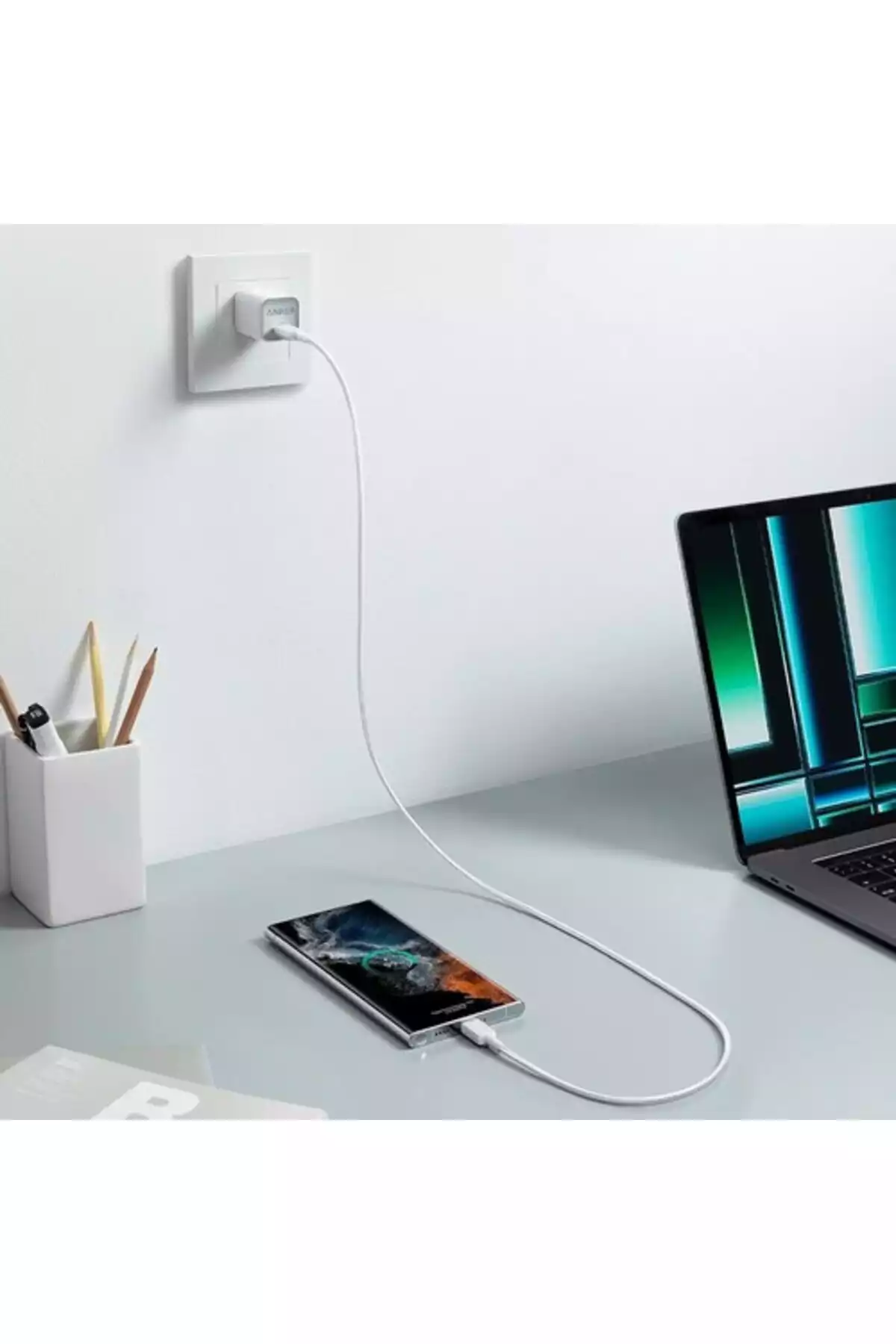 پشتیبانی 322usb-c سفید SARJ/داده ها برند Anker کد 1753786268