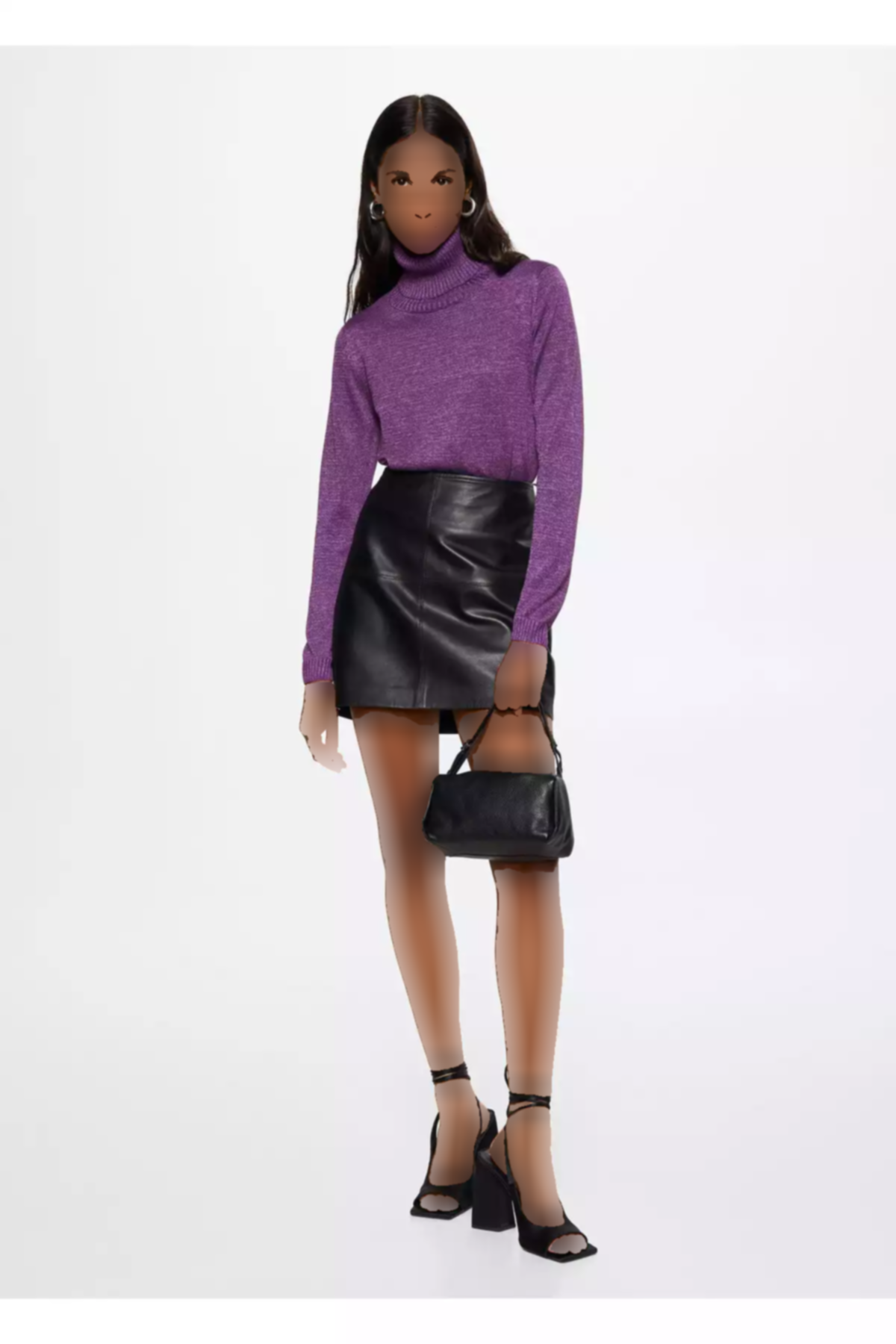 پلیور بنفش زنانه برند MANGO کد 1753004473