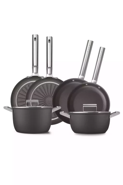 ست قابلمه تابه ckwgrnd مشکی سبک برند Smeg کد 1753490529