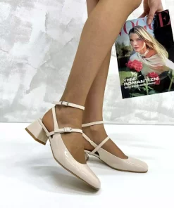 کفش ورنی بژ زنانه برند inizio کد 1753715529