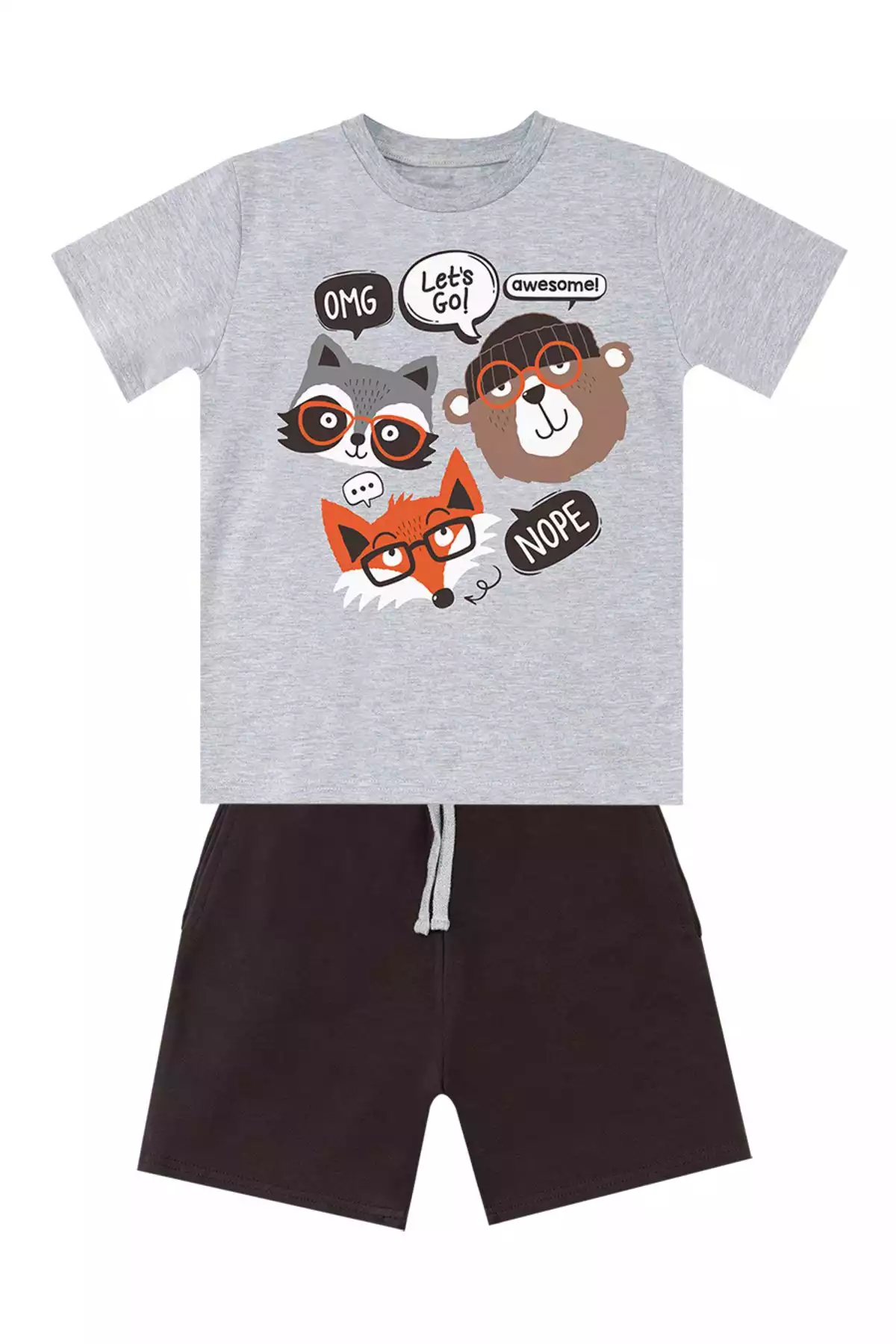 ست شلوارک تیشرت تابستانی پسرانه برند Denokids کد 1753832470