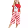 ست شلوارک تیشرت کشی گربه دخترانه پونجیک برند Denokids کد 1753832531