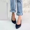 کفش عروسکی چرم اصل مشکی برند inizio کد 1753713663