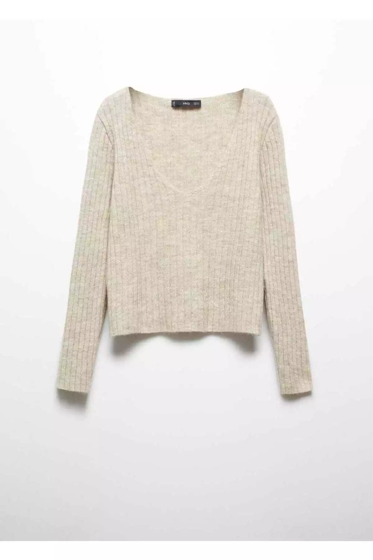 پلیور بافتنی لاستیک یقه هفت برند MANGO کد 1753003867