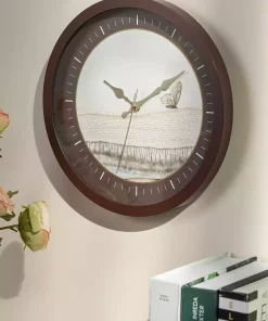 ساعت دیواری پروانه قهوه 30cm برند English Home کد 1753904523