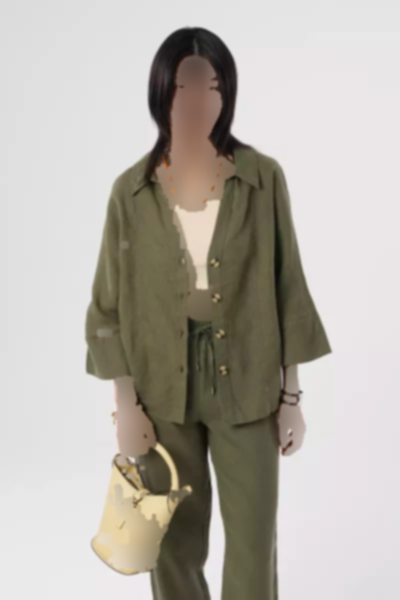 پیراهن تک رنگ یقه هفت 100کتان زنانه برند Orfeo Negro کد 1753414270