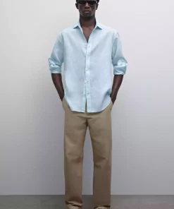 پیراهن 100کتان سبک برند Massimo Dutti کد 1751488388