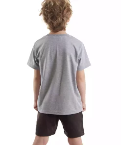 ست شلوارک تیشرت تابستانی پسرانه برند Denokids کد 1753832470