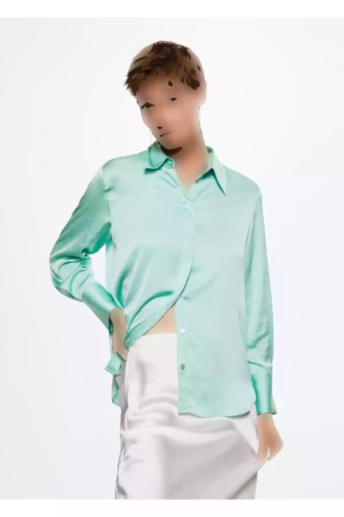 پیراهن ساتن راحت برند MANGO کد 1751484382