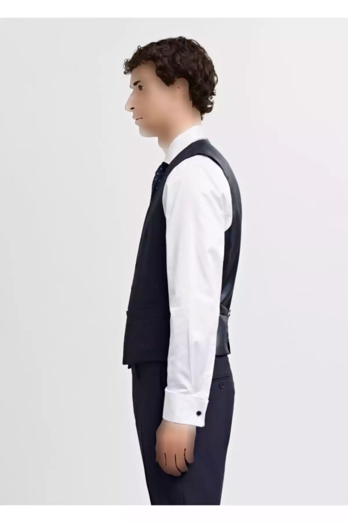 جلیقه سرمه ای مردانه برند MANGO کد 1753270934