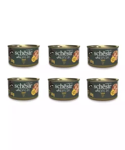 6عدد 80گرم گربه x با مرغ تکه تیره برند Schesir کد 1753656124