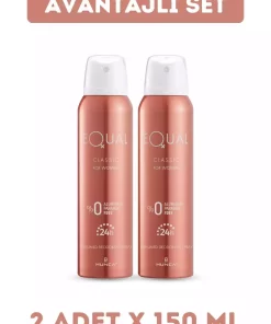 دئودورانت کلاسیک 150میلی لیتر 2عدد x زنانه برند Equal کد 1753396865