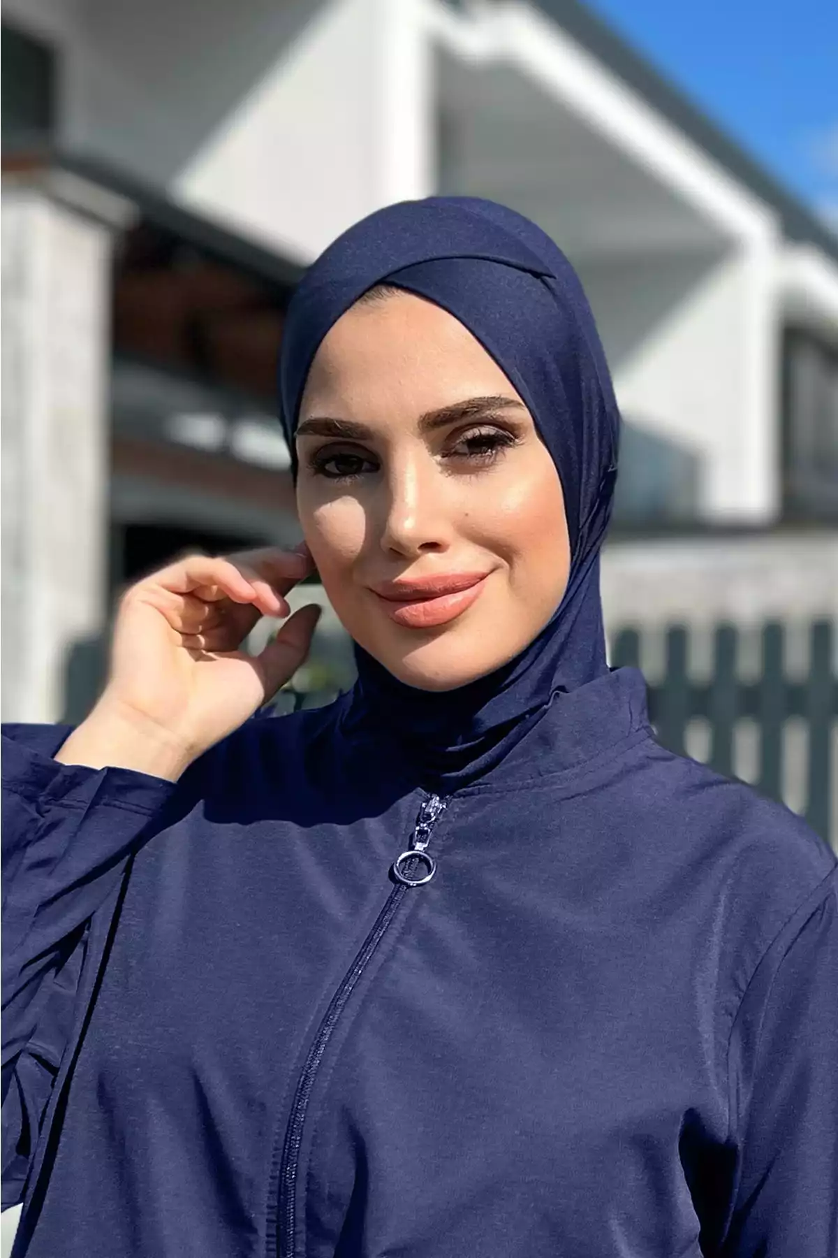 سربند مایو روسری ضربدری 6تیره سرمه ای برند Remsa Mayo کد 1753763466