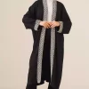 کیمونو بافتنی بلند 5865قلاب دوزی شده مشکی برند Bigdart کد 1753597387