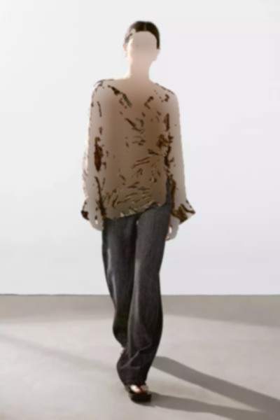 کیمونو دکمه‎دار جاکاردار نگین دار براق راحت برند Massimo Dutti کد 1752758827