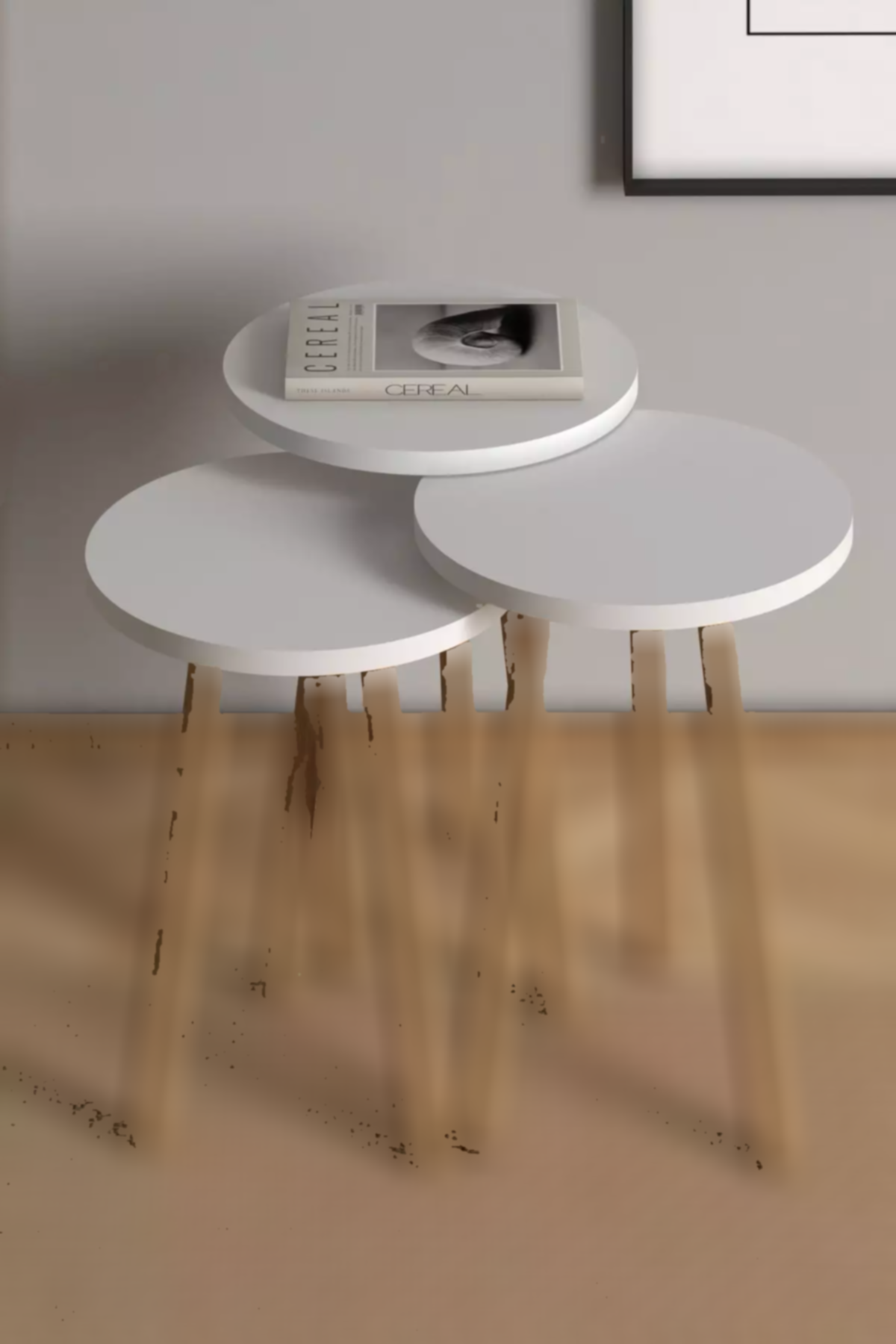 میز قهوه سفید برند Monte Sehpa کد 1753767663