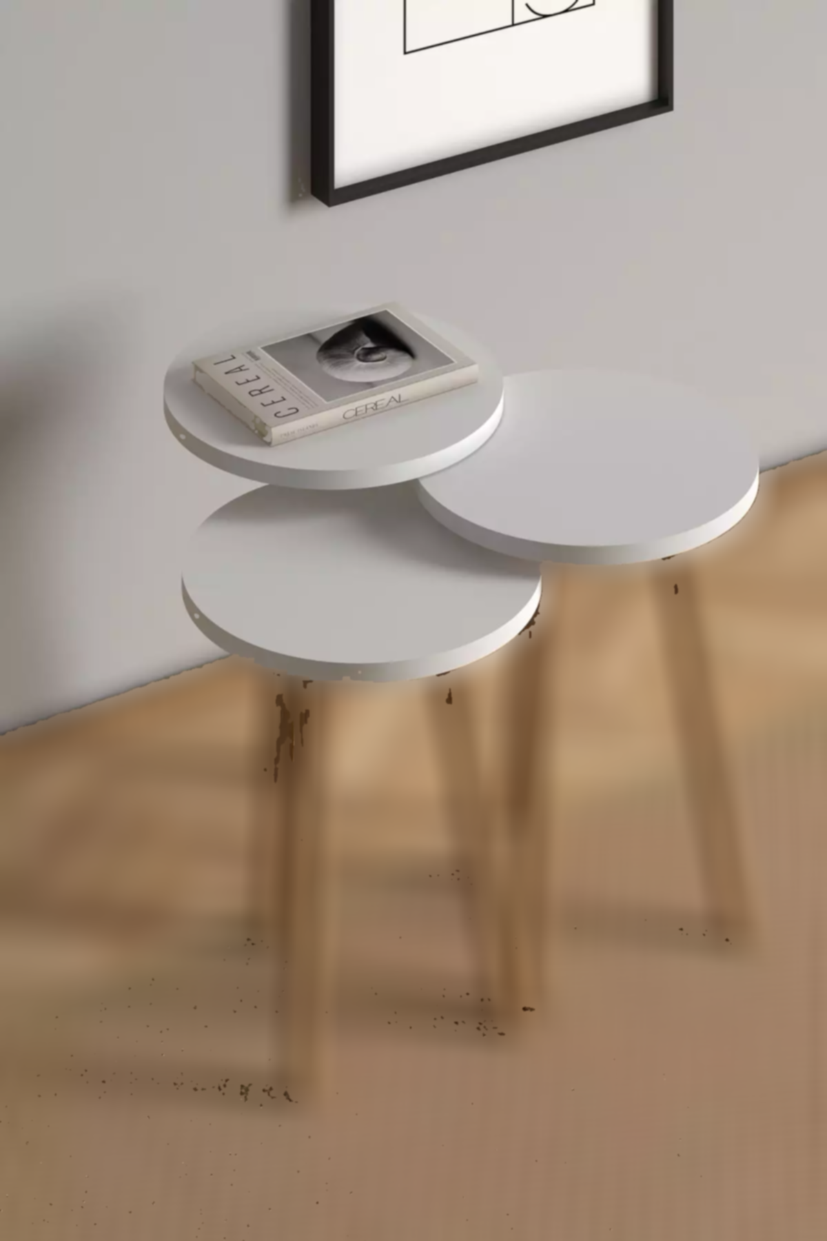 میز قهوه سفید برند Monte Sehpa کد 1753767663