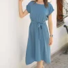 پیراهن کمر کشی گرهدار زنانه برند armonika کد 1753590069